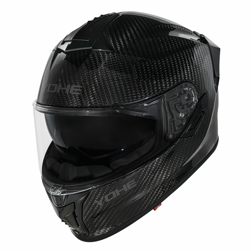 YOHE Motorcycle Full Face Helmet Black 101SV