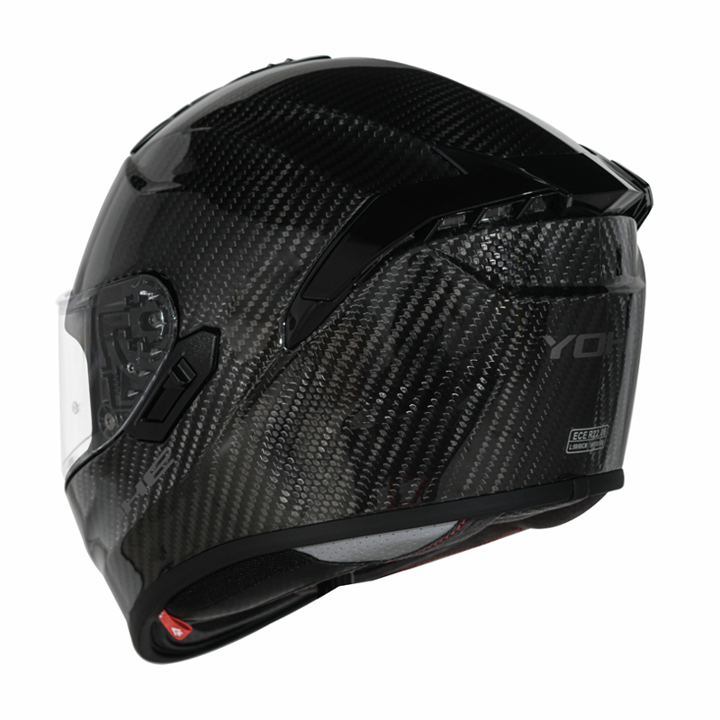 YOHE Motorcycle Full Face Helmet Black 101SV